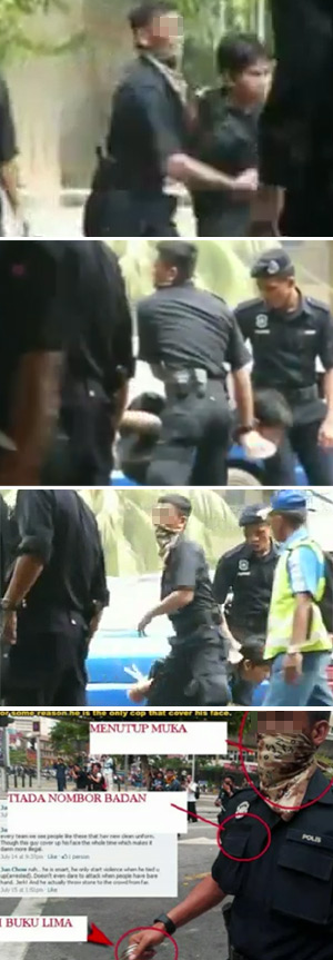 masked policeman assault 051011