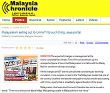 Who is behind malaysia chronicle
