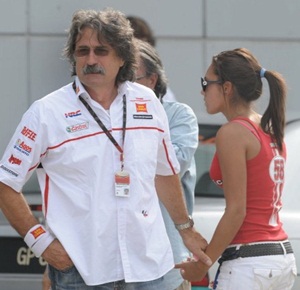 girlfriend of Marco Simoncelli of Italy following his fatal crash 1
