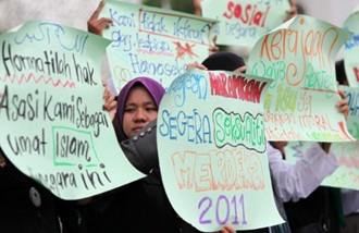 protest against sekualiti merdeka in shah alam 1
