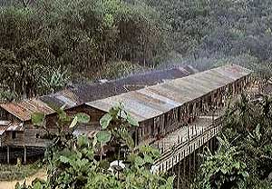 sarawak iban long house