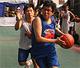 YBs can jump, friendly basketball with Malaysiakini