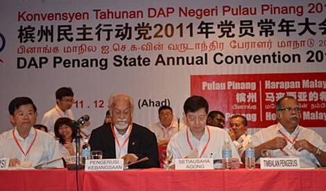 penang dap convention 111211 leaders