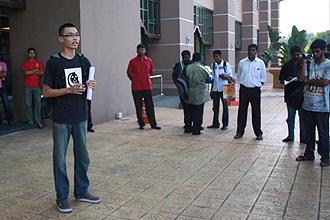 psm protest on nurse college 131211 cheng xian