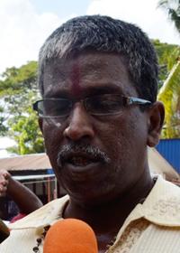protest against ramasamy and hindu endowment board 020112 resident s rajasegar