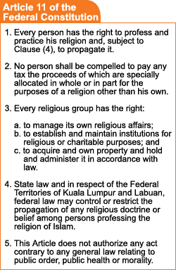 article 11 of the federal constitution 090606