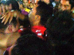 heckler captured in pakatan ceramah in kuala selangor
