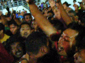 captured heckler in pakatan ceramah in kuala selangor 2