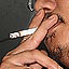 smoking cigarette man