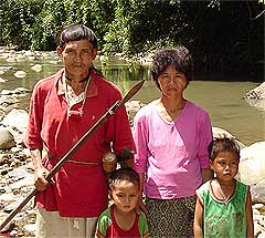penan logging blockade 220606 headman panai irang and family