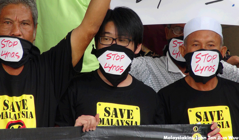 Protesters seek to 'flush' Lynas from Kuantan