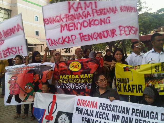 anti-s ambiga rally against bersih 3.0 2 malay traders