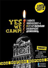 occupy dataran one month party 140512