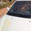perkasa tibai umno red shirt in merlimau malacca ambiga event car pelted with eggs