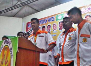 V Raidu president Malaysian Indian Voice