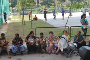 khalid ibrahim event at public housing area