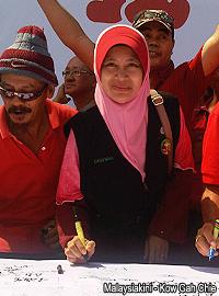 segamat chinese independent school rally 090712  tenang pas candidate cikgu mala