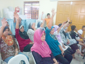Villagers protest eviction batu uban village penang