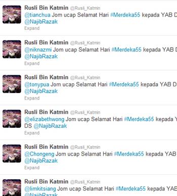 Politweet spam attack merdeka day