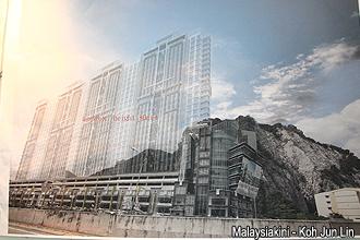 protest at batu cave temple 261012 condo drawing