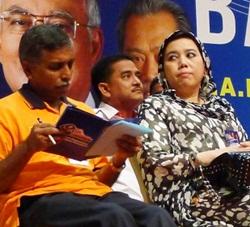 umi hafilda and ali tinju barisan 1malaysia gathering