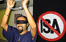 isa hisham rais handcuffed