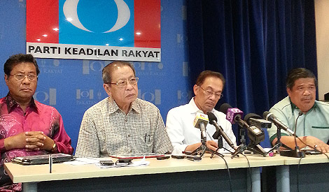pakatan leadership council mat sabu kit siang anwar khalid ibrahim 260413