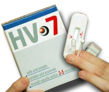 aids test kit 011204 hv 7 made in malaysia