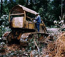 bintulu land encroachment 061204 old tractor