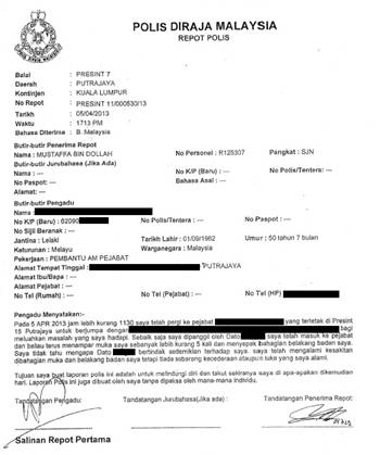 top umno leader assault polis report.jpg