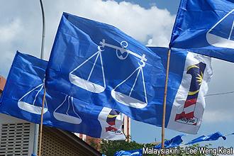bn flag with 1malaysia logo 250413 01