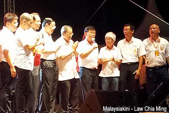 penang dap rally 030513 leaders