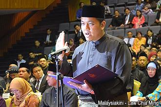 penang exco swearing in ceremony 090513 afif baharudin