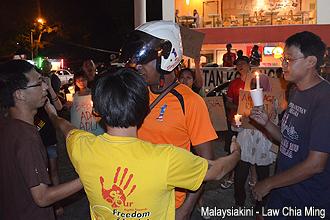 penang vigil for adam 200513 thug disrupt gathering