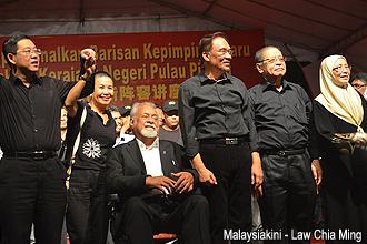 penang save democracy rally 180513 pakatan leaders