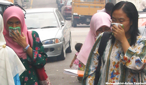Haze descends on Jakarta