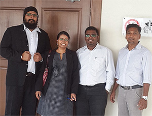 Satees Muniandy second from right