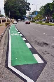 penang green cycling lane bicycle 110813 1