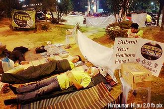 himpunan hijau signiture campaign day two 250812 first night sleep in