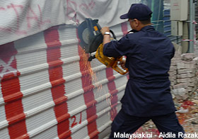 jalan p ramlee temple demolition 010913
