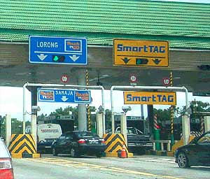 toll booths smarttag and touch n go booths