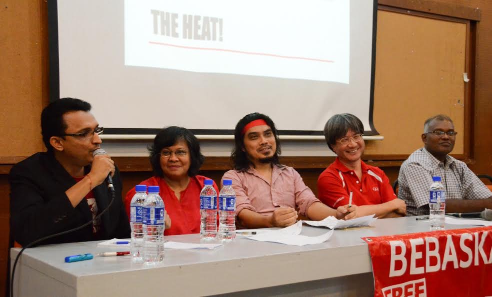 panelists in free the media forum