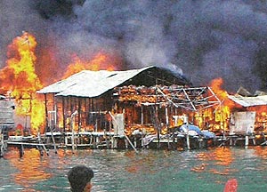 1000 houses fire in bukit malut langkawi kedah 220206