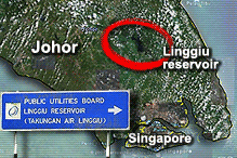 linggiu reservoir johor dam 280207