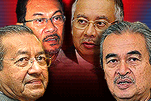mahathir pak lah najib and anwar