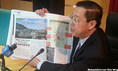 '1MDB yet to propose housing project to monetise Penang land'