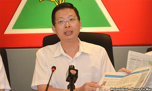 Gerakan's twitter-happy leader opens fire on Guan Eng
