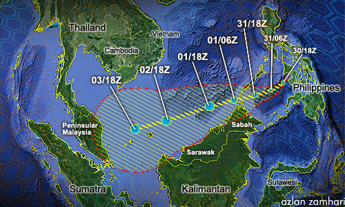 Amaran angin kencang, laut bergelora hingga Isnin
