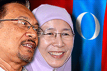 anwar ibrahim and wan azizah and pkr keadilan