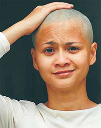 sharifah amani bald headed local malaysian actress